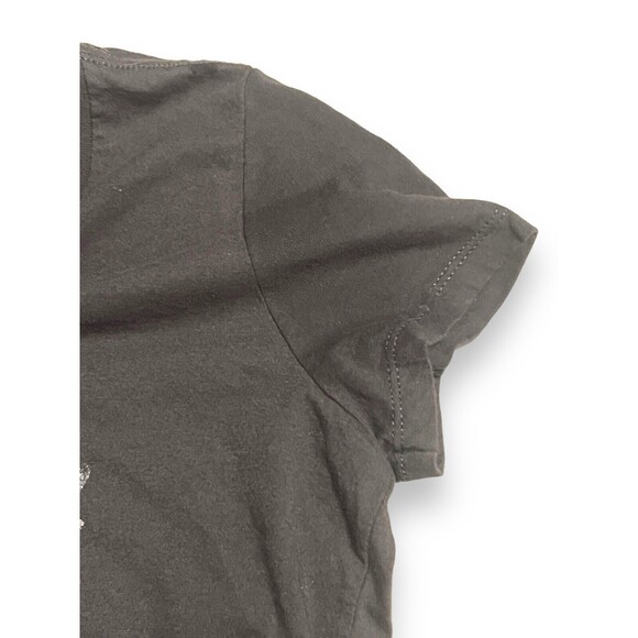 Ford Bronco Women's Vintage Logo Distressed Charcoal Grey V-Neck T-Shirt Medium - Picture 9 of 10